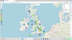Gazetteer showing Basemaps and Overlays